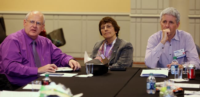 Participants of the meeting (left to right): Dr Perry Pugno, AAFP Vice President for Education, Dr Francine Lemire, CFPC Vice President (and Wonca Member at Large), and Dr Sandy Buchman, CFPC President.