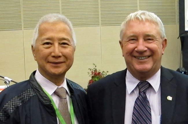Two WONCA CEOs - Alfred Loh (past CEO) and Garth Manning (current CEO)