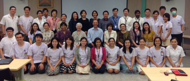 May 2015 - with Residents and staff of the Family Medicine Residency Training Program at the Ramathibodi Hospital of Mahidol University in Bangkok, Thailand