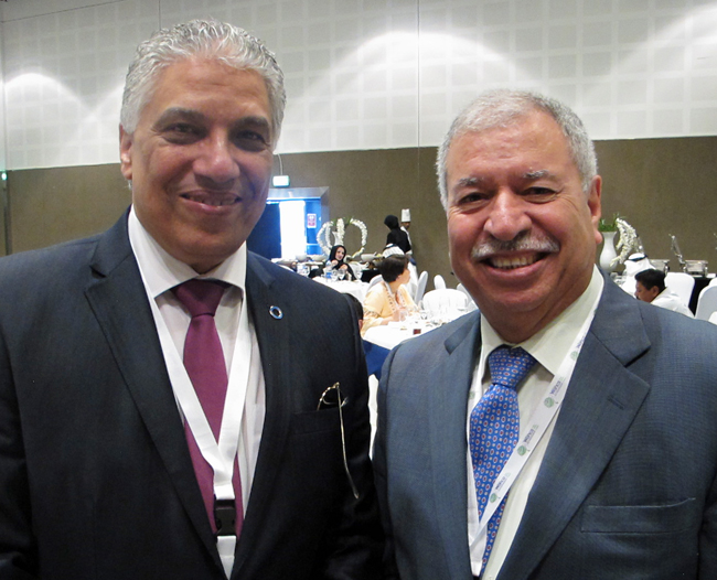 Mohammed Farghaly, HOC Chair (left) and Mohammed Tarawneh, WONCA EMR region president (right)