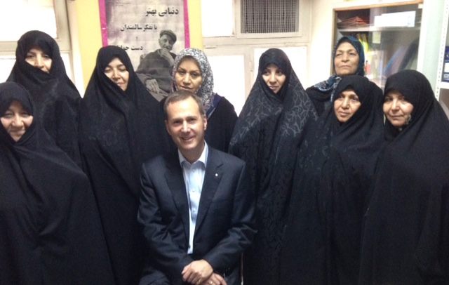 October 2015 - with group of health volunteers at Torab primary health care centre in Tehran