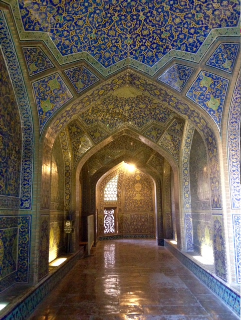 Entry to the royal mosque in Isfahan