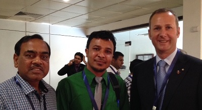 WONCA’s first direct member from the Maldives, Dr Dr Ali Shareef, with WONCA South Asia Regional President, Pratap Prasad, and WONCA world President, Michael Kidd