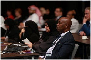 Le président régional de WONCA Afrique, Matie Obazee, et d’autres délégués participant à la 3ème Conférence sur la Médecine familiale de WONCA Région Méditerranée orientale de 2016