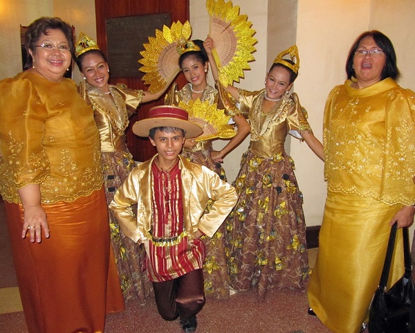 Gold: the golden anniversary of the Philippines Academy in 2012. Queenie Abubakar (left) and Zorayda 'Dada' Leopando in Cebu in 2012