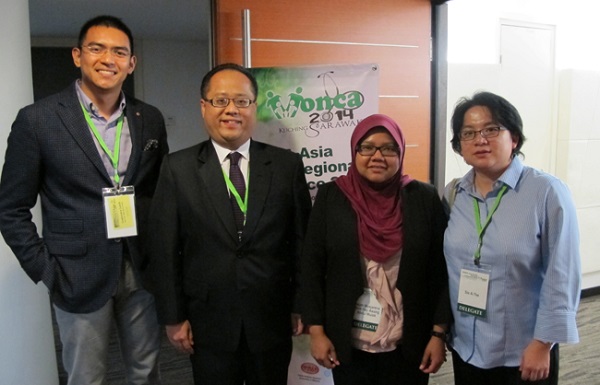 Meeting colleagues from other countries is a feature of WONCA conferences- colleagues from Brunei were in attendance at the WONCA Asia-Pacific conference held in Kuching Malaysia, in 2014