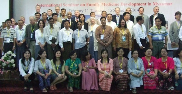 Colleagues in Myanmar sent this photo to WONCA News of their international seminar held in 2014