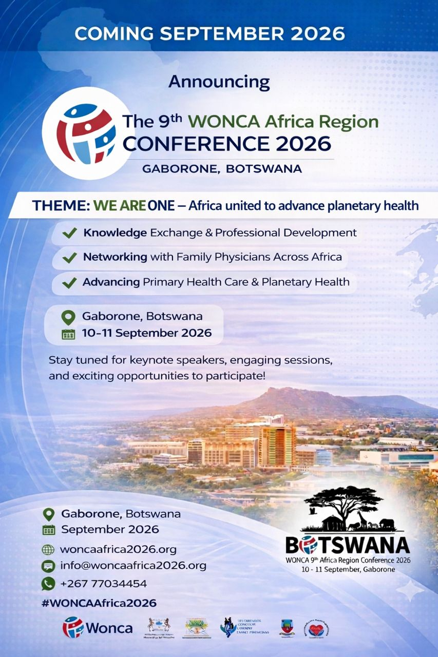 The 9th WONCA Africa Region Conference 2026 announcement