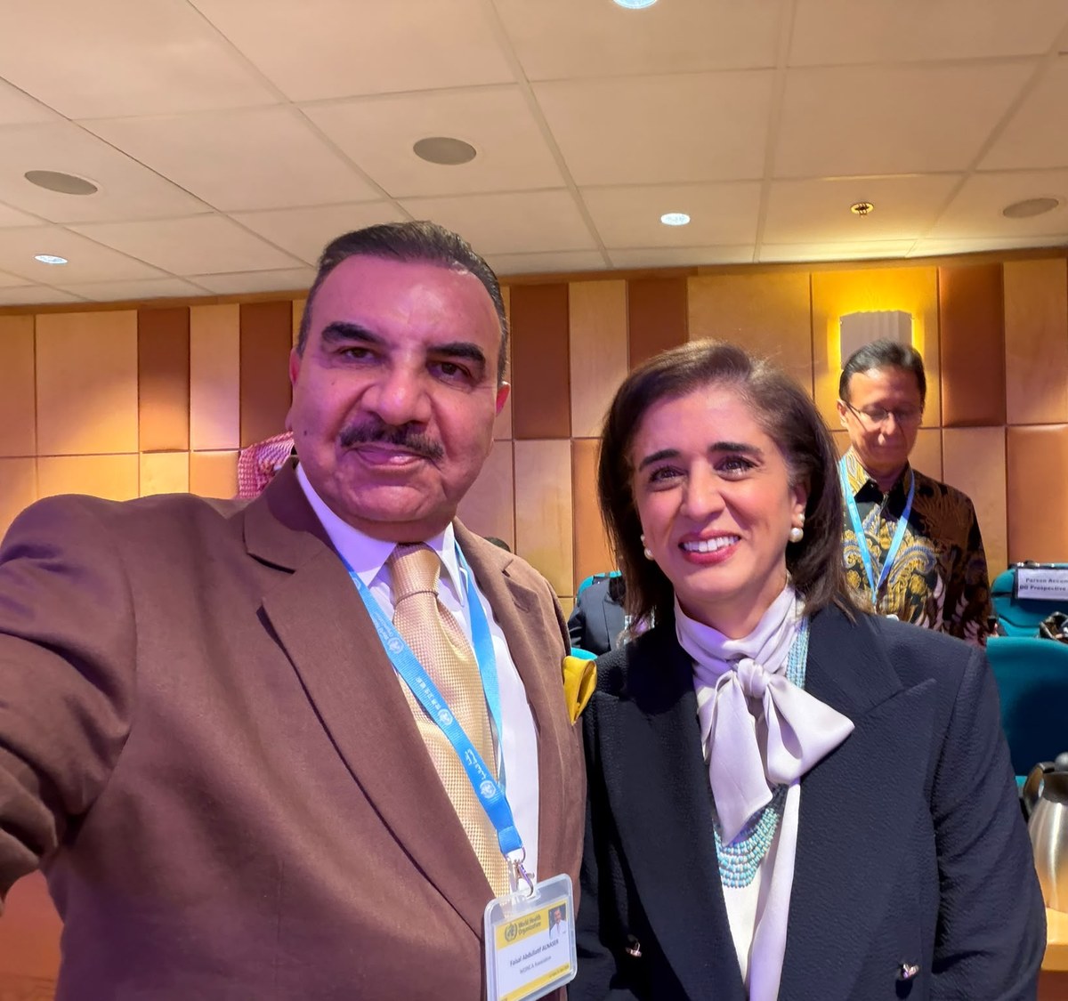Prof Dr Faisal A. Alnaser with Dr Hanan Balkhy