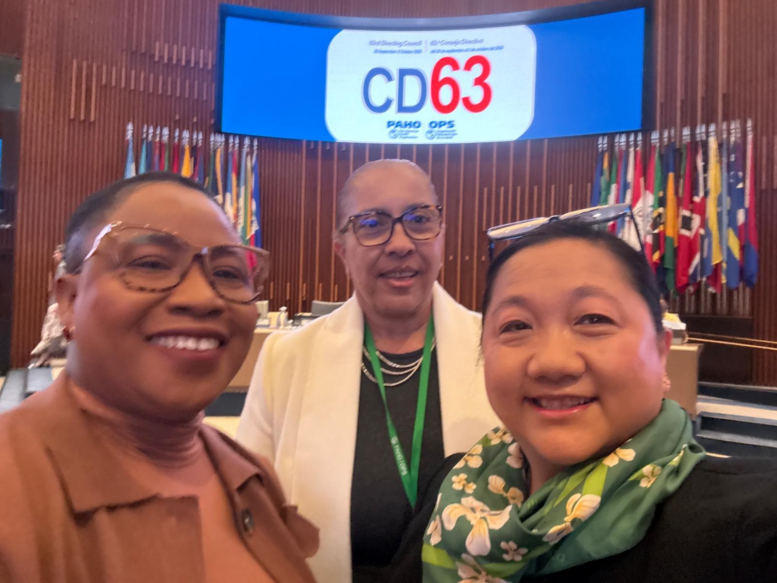 The WONCA delegation in the Council chamber at the 63rd PAHO Directing Council