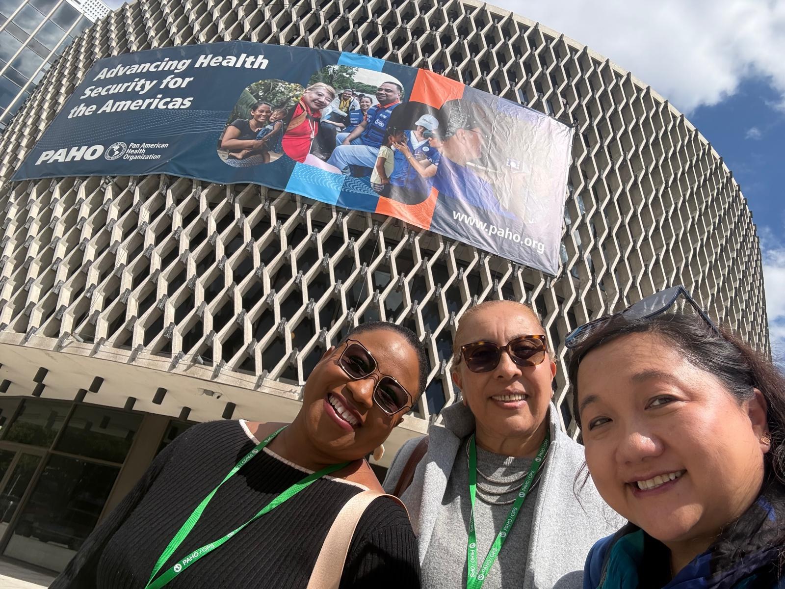 The WONCA delegation outside PAHO headquarters in Washington, DC