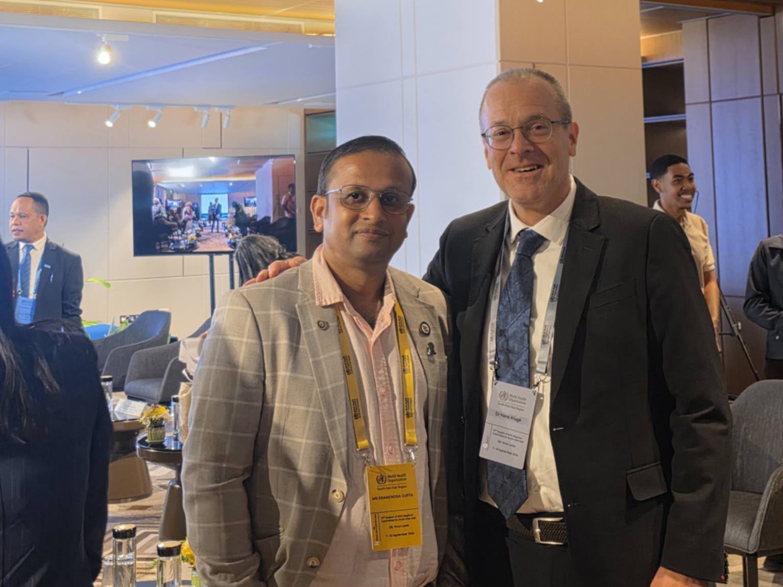 Dr Pramendra Prasad Gupta and Dr Hans Kluge at RC79