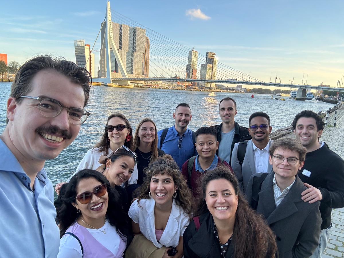 Junior doctors at the Erasmus Bridge, Rotterdam