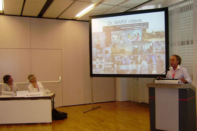 Dr A Cánovas-Inglés had three presentations on the Dr Marx videos